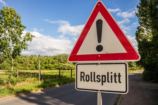 Achtung Rollsplitt
