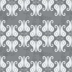 Vector black and white seamless pattern. Monochrome ornament stylish background. Vector repeating texture. Modern graphic design