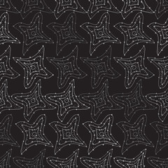 Vector black and white seamless pattern. Monochrome ornament stylish background. Vector repeating texture. Modern graphic design