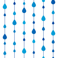 Seamless pattern with rain drops 