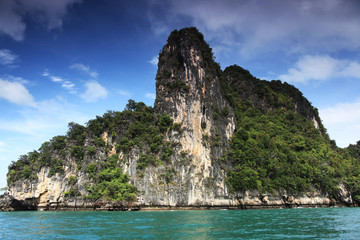 Fototapeta na wymiar rocky mountain landscape of the island in the sea