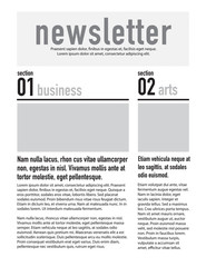 Page layout newsletter