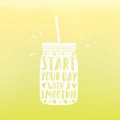 Start your day with a smoothie. 