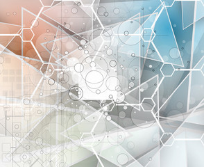 abstract technology background Business & development direction