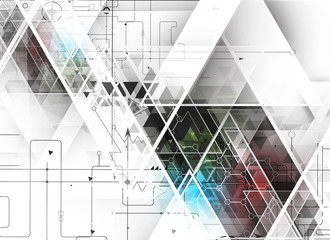 abstract technology background Business & development direction