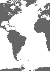 Atlantischer Ozean in Grau