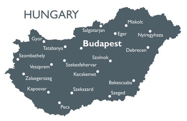 Hungary map