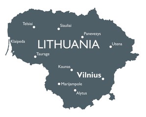 Lithuania map