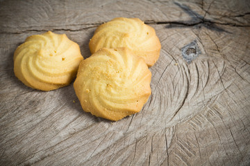 cookie on old wood