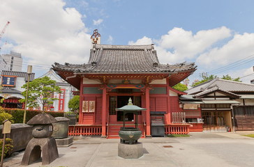 Fototapeta na wymiar Awashima-do Hall of Senso-ji Temple, Tokyo, Japan