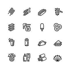 food icon set