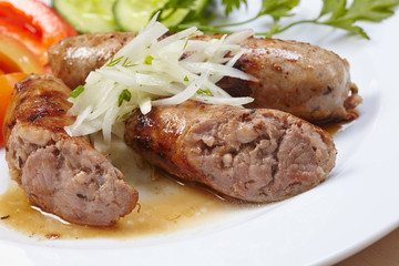 sausage with vegetables