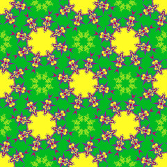 Hand drawing zentangle manala color seamless pattern