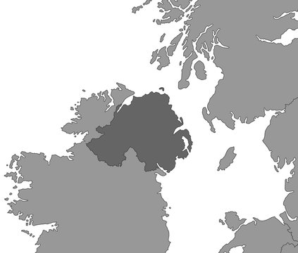 Nordirland Karte