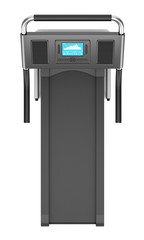 top view of treadmill isolated on white background
