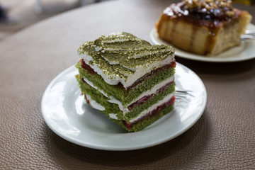 Green tea cake