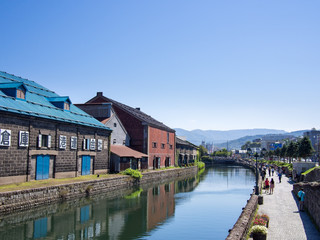 晴天の小樽運河