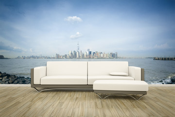 photo wall mural sofa floor © magann