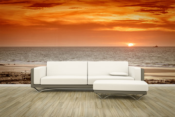 photo wall mural sofa floor © magann