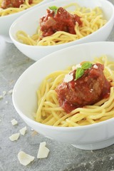 Italian meatballs in tomato sauce