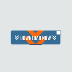 Colorful download web button. Modern flat design.