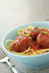 Italian meatballs in tomato sauce
