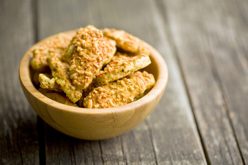 salty snack with cheese