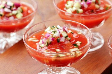 Fresh tomato gazpacho