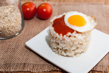 Arroz a la cubana