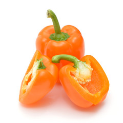 Bell peppers isolated on white