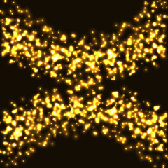 Dark gold metal background. Luxury background. Gold on black. Shiny gold background vector illustration
