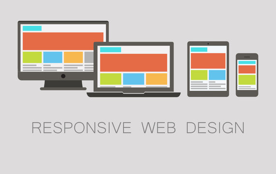 responsive web design concept 