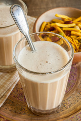 Masala Chai an Indian blend of black tea made with milk and various aromatic spices