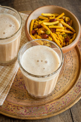 Masala Chai an Indian blend of black tea made with milk and various aromatic spices