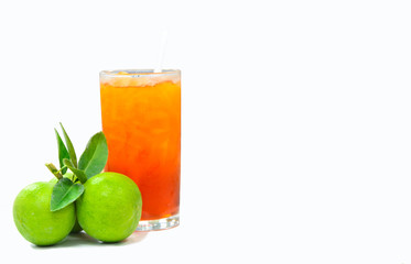 Ice tea with lemon mint