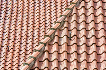 Fototapeta premium Dachziegel als grafisches Element