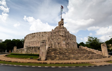 Merida. Monument to the Fatherland, Yucatan, Mexico. Patria Monu - 86737547