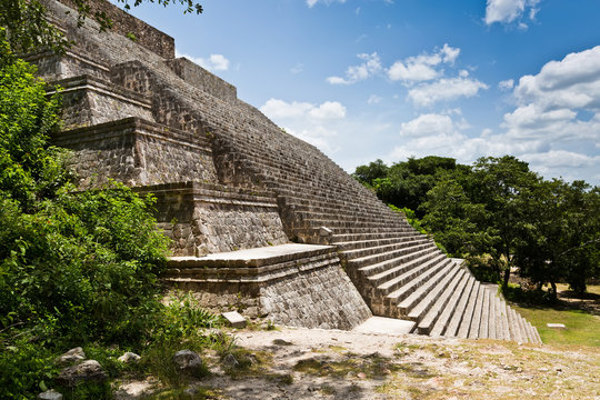 Uxmal, Yucatan, Mexico, 2014. Archeological ruins, built by the