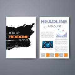 Templates. Design Set of Web, Mail, Brochures. Mobile