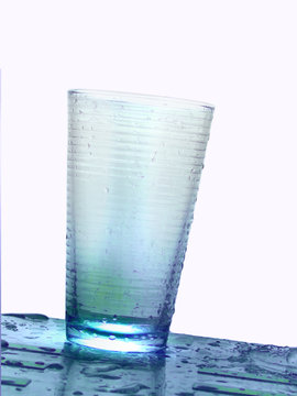 empty glass of water