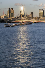 Fototapeta premium City of London Sun reflection