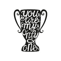 Hand drawn typography poster