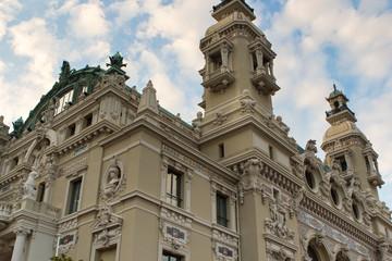 Fototapeta na wymiar Beautiful architecture in Monte Carlo