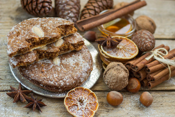 Nuremberg gingerbread is a traditional Christmas treat - 86740947