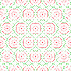 Floral abstract seamless pattern. Vector illustration.