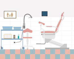 The gynecologist office