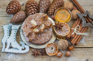 Fototapeta na wymiar Nuremberg gingerbread is a traditional Christmas treat