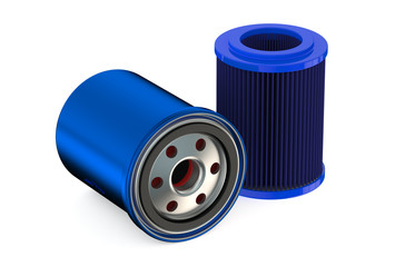 Blue Car Oil filters
