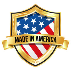 Made in America Gold Shield