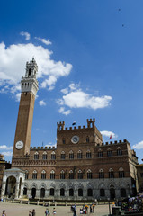 Fototapeta na wymiar Siena monuments scene